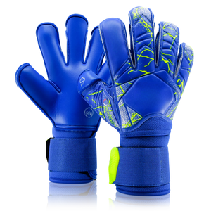 Gants de gardien de but de football unisexes professionnels, latex allemand hybride, doigts plats, fermeture à boucle et crochet, respirants, sécurité en plein air - Product Image 5