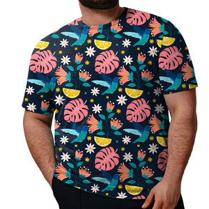 เสื้อยืดผู้ชายไซส์ใหญ่พิมพ์ลายหรูหรา ปี 2026 ผ้าฝ้าย 100% ทรงหลวม ปรับแต่งได้ ระบายอากาศดี คุณภาพสูง ไหล่ตก - Product Image 1