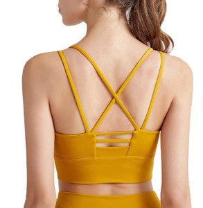 Soutien-gorge de sport respirant, écologique, à séchage rapide, léger, push-up, grande taille, dos nageur pour femme, idéal pour la gym, le fitness, le yoga - Polyester/Coton - Product Image 5