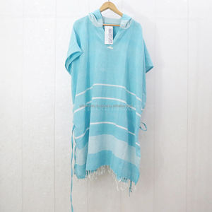 100% Cotton Turkish Golf <b>Towel</b> Hooded <b>Bath</b> Wrap Beach Fouta <b>Striped</b> Pattern Different Style Indian Manufacturer - Product Image 4