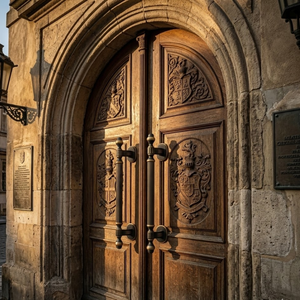 Poignée de porte moderne en laiton massif Orion |   Poignée de porte d'entrée d'hôtel noire antique de luxe |   Porte architecturale décorative - Product Image 6