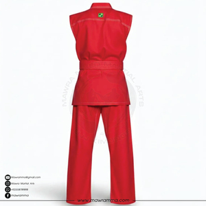 ชุดยิวยิตสูบราซิล (BJJ Gi) ผ้าฝ้ายแท้ 100% ทอลายเพิร์ลวีฟ พร้อมโลโก้สั่งทำพิเศษ สำหรับนักกีฬายิวยิตสูมืออาชีพ ใช้สำหรับฝึกซ้อมและการแข่งขัน - Product Image 4