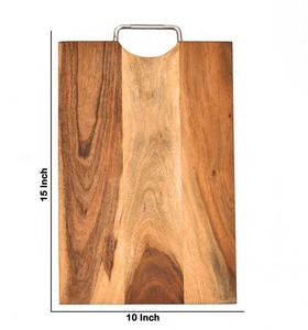 Tabla de Cortar de Madera Hecha a Mano, Apta para Lavavajillas, Tamaño y Forma Personalizables, Elegante y Resistente, para Uso en el Hogar, Hoteles y Restaurantes, de la India - Product Image 6