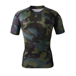 เสื้อรัดกล้ามเนื้อแขนยาวสำหรับผู้ชาย MMA ระบายอากาศได้ดี เป็นมิตรกับสิ่งแวดล้อม แห้งเร็ว ชุดว่ายน้ำ พิมพ์ลายตามสั่ง - Product Image 1