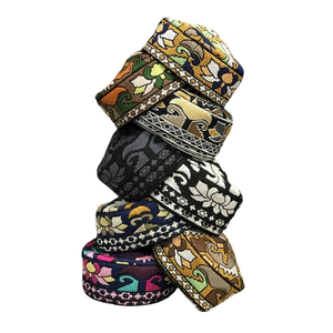Casquettes ethniques islamiques musulmanes en coton pour adultes, design tendance personnalisé, avec broderie - Product Image 4