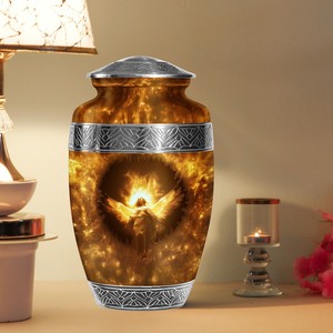 Urnas Ecológicas Archangel para Cenizas Humanas, Adultos, Papá y Mamá, Grandes (10 Pulgadas), Diseño Personalizable, Capacidad de 220 Pulgadas Cúbicas - Product Image 4