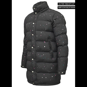Veste d'hiver matelassée pour homme, personnalisée, longue, écologique, respirante, imperméable, coupe-vent, avec capuche, chaude, isolée, en polyester - Product Image 3