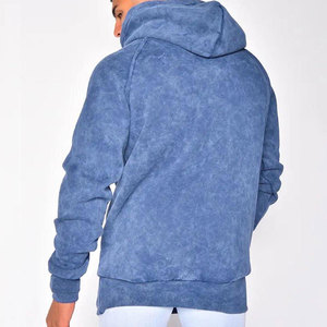 Sweat-shirt à capuche oversize pour homme, vert fluo uni, en molleton bouclette, décontracté, pour l'automne, avec poches, coupe classique, tricoté - Product Image 5