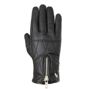 Gants d'équitation d'hiver en cuir pour femme de qualité supérieure, doublure polaire chaude, respirants, fermeture éclair métallique, matelassage, pour dressage et selle - Product Image 4