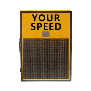 2023 New Radar Speed Signs With Solar Panel Radar Speed Detection System LED Speed Limit Digital Sign Road Safety Traffic Signs