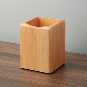 <b>Rustic</b> Wooden Pen Stand Decorative <b>Office</b> Accessory - Product Image 3