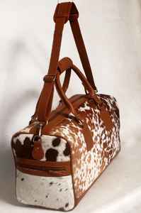 Bolsa de Viaje Grande de Cuero Genuino Vintage, Bolsa de Fin de Semana, con Cierre, Ligera, Portátil, de Gran Capacidad y Duradera - Product Image 4