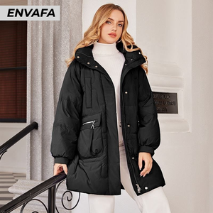 Chaqueta Parka Impermeable Personalizada al por Mayor para Niñas, Abrigo de Invierno con Capucha de Color Brillante para Mujer - Product Image 1