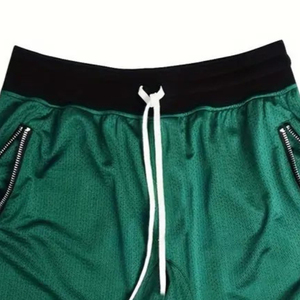 Shorts de basket-ball jaunes en mesh pour homme, respirants, séchage rapide, shorts de sport, logo personnalisé, entraînement en salle de sport, vêtements de sport actifs - Product Image 3