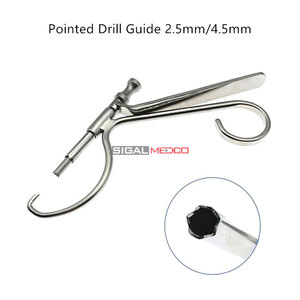 Orthopedic Manual Pointed <b>Drill</b> <b>Guide</b> High Quality Stainless Steel C Type Aiming Device Reusable Veterinary Osteosynthesis - Product Image 3