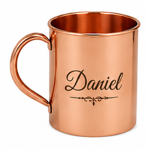 Taza de Cobre Puro Personalizada con el Nombre de John y Grabado Personalizado |   Taza para Beber Hecha a Mano de Cobre |   Taza de Regalo Premium - Product Image 3