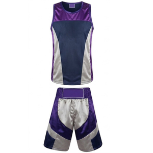 Conjunto de Uniforme de Boxeo Personalizado en Color Sólido, Chaleco y Pantalones Cortos Ligeros para Entrenamiento - Product Image 2