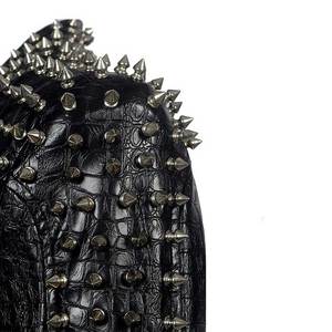 Chaqueta de Motociclista de Cuero con Tachuelas Personalizada, Transpirable, a la Moda para Mujer, Chaqueta de Batalla para Hombre, Ropa de Fiesta para Mujer - Product Image 6