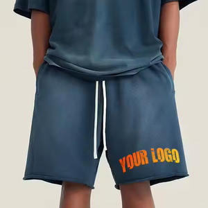 Tissu éponge en coton texturé personnalisé pour homme, séchage rapide, style urbain, taille élastique, décontracté, idéal pour l'été et la plage - Product Image 1