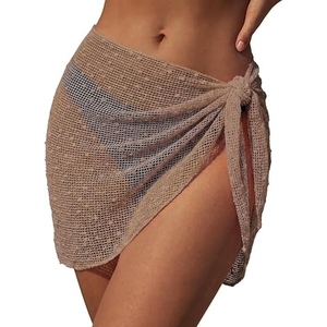 Jupes de plage courtes en crochet pour femmes, paréos de bain pour maillots de bain - Product Image 2
