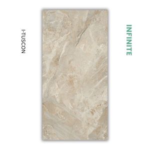 Carreaux muraux en porcelaine mate I-TUSCON BROWN Infinite Matte 600x1200, imitation pierre moderne, pour usage intérieur salle de bain - Product Image 1