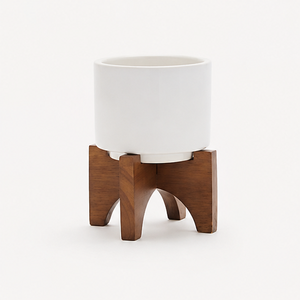 Top Quality Wooden Plant Stand Handcrafted Acacia Wood Planter Holder <b>for</b> Indoor Decor Design Small Wood <b>Stool</b> Riser - Product Image 4