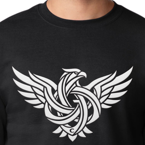 Sudadera de Forro Polar para Hombre, Cuello Redondo, Color Negro Sólido, Manga Larga, Informal, Mezcla de Algodón y Poliéster, Suave y Cálida para Invierno, Teñido Liso - Product Image 6