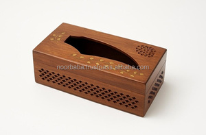 Caja de pañuelos de madera de Año Nuevo chino respetuoso con el medio ambiente de Noorbaba, organizador decorativo de mesa rectangular pulido, regalo de Año Nuevo - Product Image 3