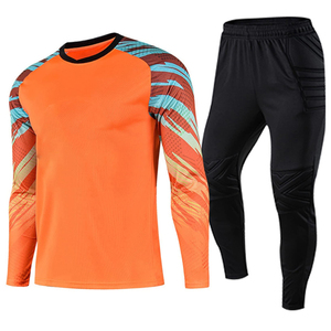 Custom Goalkeeper Uniform Wholesale Soccer Goalie Jersey And Shorts Set With <b>Padding</b> Long Sleeve Kit For Men Women Youth - Product Image 1