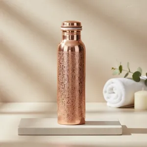 Hammered Pure Copper Water Pitcher 1000ml With For Wholesale Suppliers Retailers And Global <b>Drinkware</b> Distributors - Product Image 2
