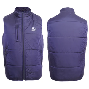 Chaleco Acolchado Azul sin Mangas para Hombre, Chaleco de Invierno de Poliéster, Ropa de Abrigo para Exteriores - Product Image 2