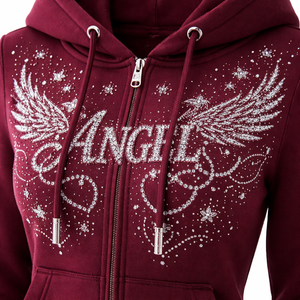 Sudadera con Pedrería al por Mayor para Personalización de Marca - Fabricante OEM, Sudaderas para Mujer al por Mayor - Product Image 4