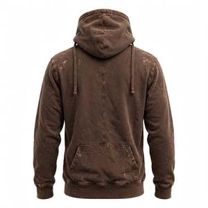 Sweat à capuche d'hiver pour homme, coupe classique, 100% coton molletonné, confortable, respirant, séchage rapide, poche avant, logo brodé, style streetwear AZ - Product Image 4