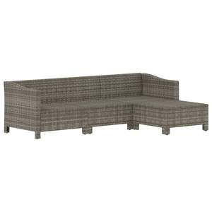 Conjunto Modular Grande de Muebles de Jardín de Ratán PE Gris, Muebles Modulares de Exterior de Primera Calidad - Product Image 4