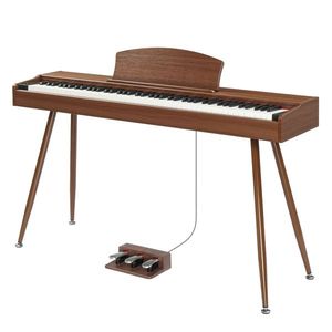 Pianoforte Digitale GDP 203 con 88 Tasti Pesati Standard, Supporto in Metallo, Adattatore di Alimentazione, Pedali Tripli, Cuffie e Altoparlante - Product Image 1