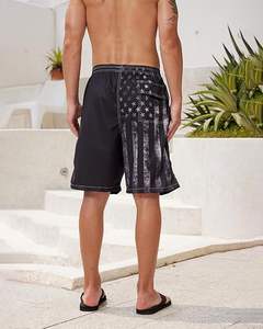 Men's Casual Summer Shorts High Quality Cotton Breathable Windproof Quick Dry High Waist <b>Drawstring</b> Closure Beachwear - Product Image 4