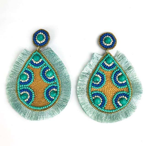 Bijoux de mode indiens faits à la main, légers, classiques, multicolores, brodés de perles de rocaille pour femmes et filles BY MULTI CRAFT - Product Image 2