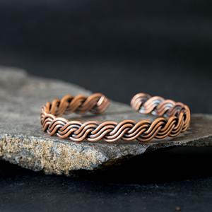 Stunning Etched High Quality Copper Fashion Adjustable <b>Bracelet</b> Elegant Handmade Indian - Product Image 1