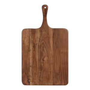 Tabla de cortar de madera natural, superficie de corte duradera para cocina, para verduras, frutas, carne, pan, queso, preparación de alimentos - Product Image 1