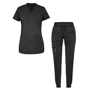 Uniformes Médicos para Enfermeras, Uniformes de Hospital, Conjuntos de Uniformes Médicos de Manga Corta para Mujeres - Product Image 1