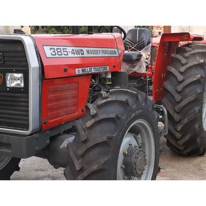 Tracteur Massey Ferguson robuste MF 385 4WD 85 HP avec poids avant et barre de traction pour fermes nigérianes - Product Image 1