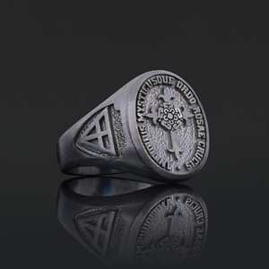 Bague BOJ RCJ 015 personnalisée en argent et diamant, bague de diplôme universitaire unisexe, cadeau pour les occasions de fête, prix bas - Product Image 3