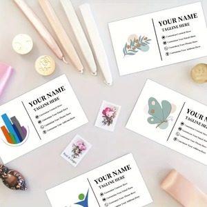 Tarjetas de Visita Personalizables con Diseños Florales y Abstractos, Impresión Digital en Cartulina Dúplex, Laminación y Grabado en Relieve - Product Image 1