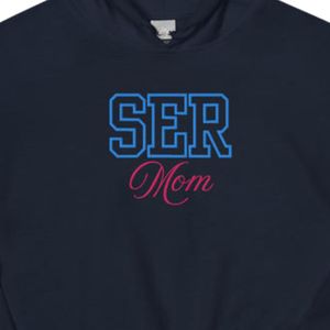 Sudadera con Capucha Unisex Bordada para Mamá, Color Azul Marino, Sudadera con Capucha de Felpa Suave, Estilo Casual para Uso Diario, Estilo Atlético y Cómodo - Product Image 4