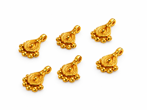 จี้รูปหยดน้ำชุบทองสำหรับทำเครื่องประดับ รุ่น MWB-2051 แพ็คใหญ่ MWB CRAFTING - Product Image 2