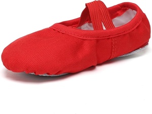Black Canvas Ballet <b>Shoes</b> <b>Soft</b> Sole Dance <b>Shoes</b> Elastic Strap High Quality Spring Unisex Kid Performance Training Footwear - Product Image 4
