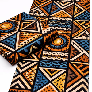 Tissu en coton Ankara imprimé wax africain du Ghana, motif traditionnel pour vêtements, Congo - Product Image 1