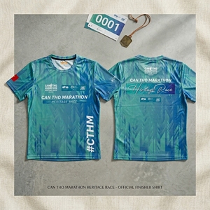 T-shirt de course Marathon Can Tho Heritage, personnalisé par sublimation, respirant, pour événements sportifs, fournisseur de vêtements de sport - Product Image 1