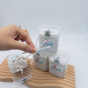 Dr. Papie OEM/ODM Coton-tiges doux à double embout avec manche en papier pliable, sûrs pour les oreilles et le nez, fournitures pour bébés et jeunes enfants - Product Image 4