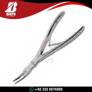 Pinzas Quirúrgicas Manuales Beyer para Hueso, 2mm 15cm, Doble Acción, Curvas, Acero Inoxidable Alemán, Certificación CE - Product Image 3